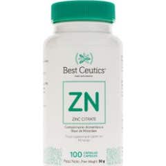 Bestceutics Citrate de Zinc 30mg 100 gélules