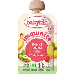 BabyBio Immunité Pomme Banane Kiwi Acerola +6M 100 g