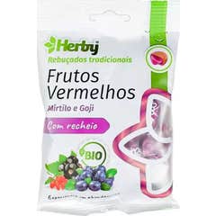 Herby Rebuçados Frutos Vermelhos Mirtilo e Goji Com Recheio 60g