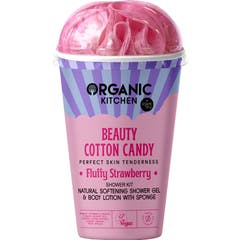 Organic Shop Pack Shower Fluffy Strawberry