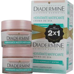 Diadermine Crème de Jour Hydratante et Matifiante Pnm 2x50ml