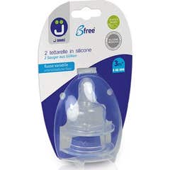 J Bimbi BFree Classic Tétine Silicone Flux 4 1 Paire