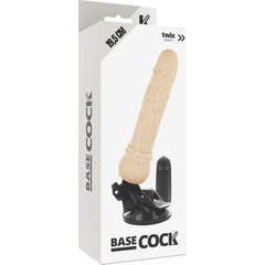 Basecock Vibrateur réaliste télécommandé Naturel 19.5cm 1pc