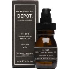 Depot Nº 505 Conditioning Beard Oil Leather & Wood 30ml