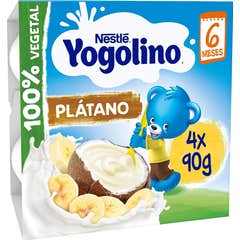 Yogolino Pack Bouillies Coco et Banane +6m Sans Gluten 4x90g