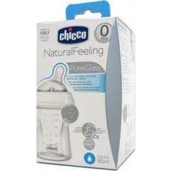 Biberon Crystal T Silicone Chicco Natural Feeling 150ml