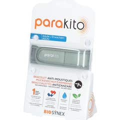 Para'Kito Bracelet Anti-Moustiques Kit Adulte Kaki + 2 Recharges