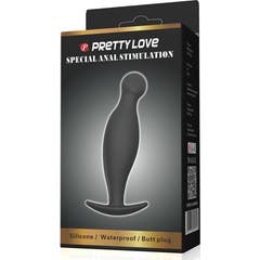 Pretty Love Anal Plug Silicone 11.7 Cm Noir 1pc