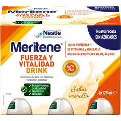 Meritene Fuerza Y Vitalidad Drink Pack Vainilla 6 U X 125 Ml