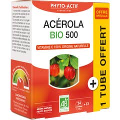 Phyto Actif Acerola Bio 500 24comp + Tube 12comp