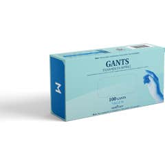 Santecare Gants Nitrile Bleus Non Poudres Taille L 100uts