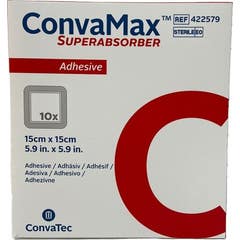 Convamax Superab Adhésif 15x15cm 10uts