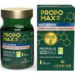 Propomax Nez Gorge Bio Propolis Verte Brune Bio 40caps