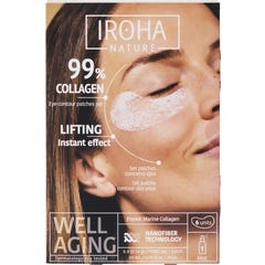 Iroha Nature 99% Collagen Patchs Contour des Yeux 6 Unités