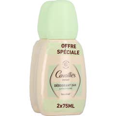 Cavaillès Déodorant 24H Enfant Lotus Poudré 2 x 75 ml