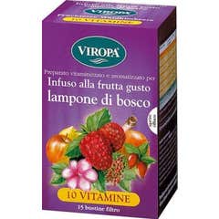 Viropa 10 Vitamines Goût Framboise de Forêt 15 Sachets
