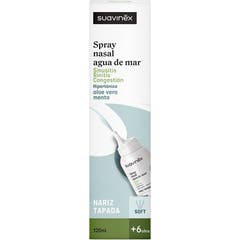 Suavinex Spray Nasal Eau Mer Aloe Vera Ment Soft +6 Ans 120 ml
