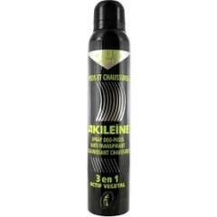 Akileine Spray Deo Pied Et Chaussure Anti Traspirant Et Assainissant Spray Noir + 33 % Offert Soit 200 Ml