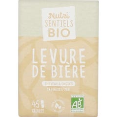 Nutri'sentiel Leviere de Bière Bio Cheveux et Ongles 45 Gélule