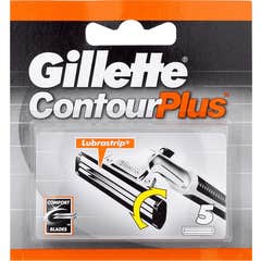 Gillette Contour Plus Recharge de Rasoir 5uts