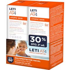 Letiat4 Atopic Skin Defense Visage Spf50+ 2x50 ml