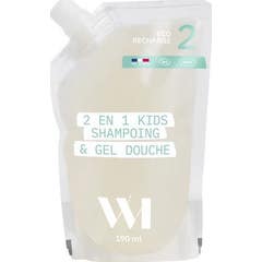 WhatMatters 2 en 1 Kids Shampoing Gel Douche Bio Recharge 190ml