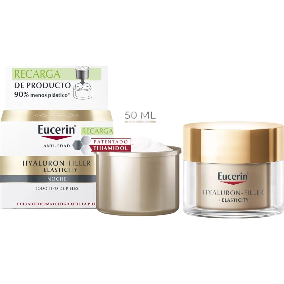 Eucerin Pack Hyaluron-Filler + Elasticity Noche + Refill
