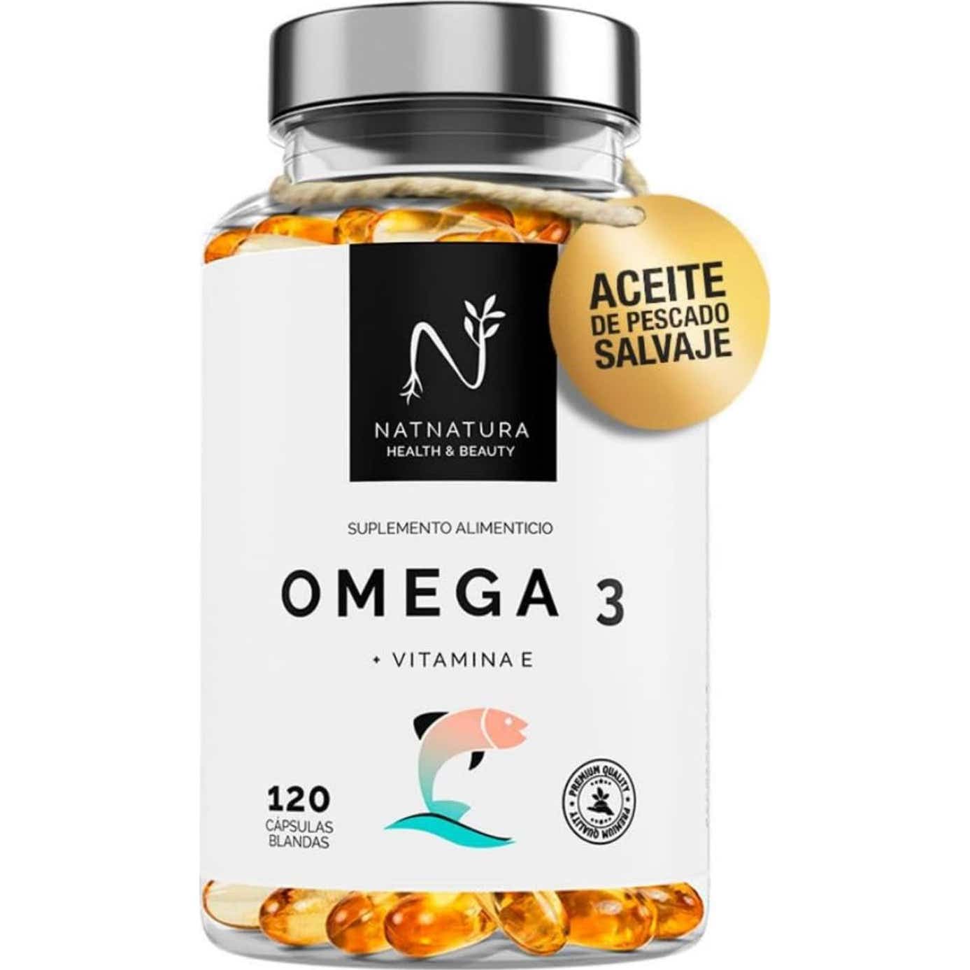 Natnatura Omega + Vitamina E. 120 Píldoras Blandas Taille 3