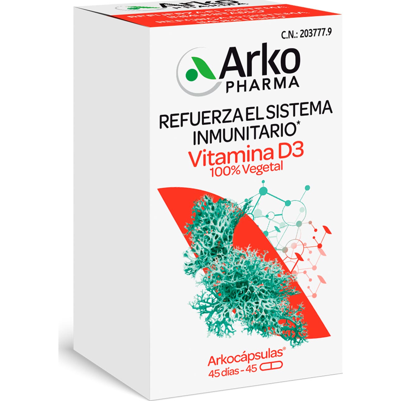 Arkopharma Arkogélules Vitamine D3 100% végétal 45caps