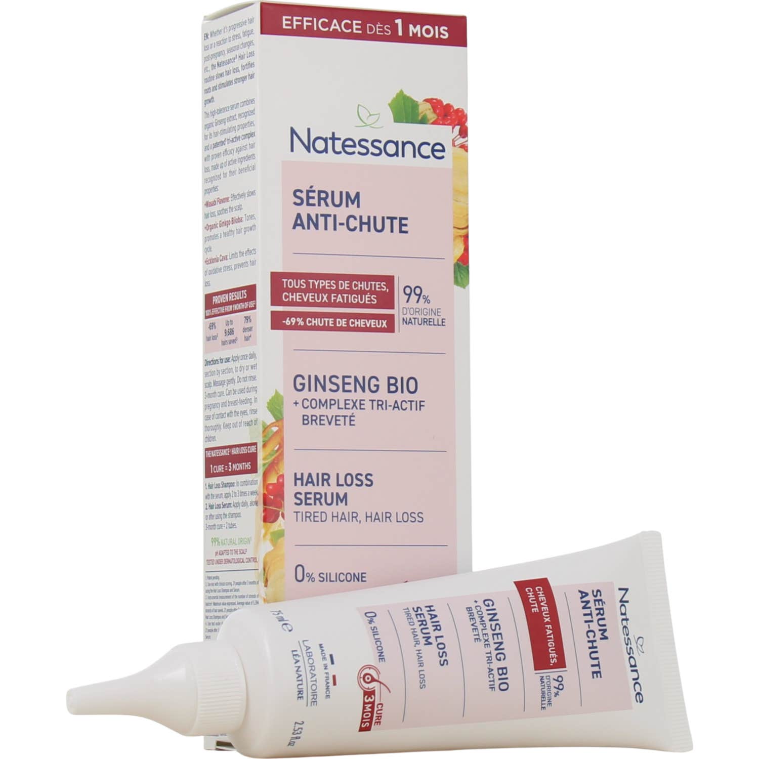 Natessance Sérum Anti-Chute De Cheveux 75 Ml Taille 9