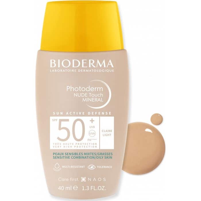 Bioderma Photoderm Nude Touch Mineral SPF50+ Teinte Claire 40ml