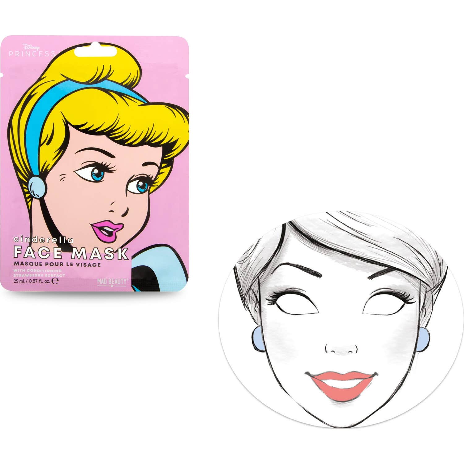 Masque facial de la beauté folle Disney Pop Cendrillon