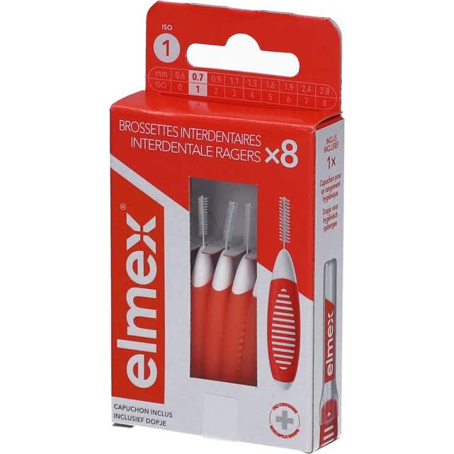 Elmex Brossettes Interdentaires Iso 1 0.7Mm 8 Unités