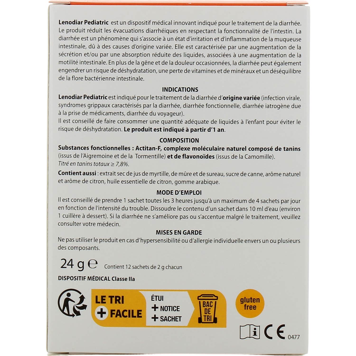 Aboca LenoDiar Pediatric 12 Sachets