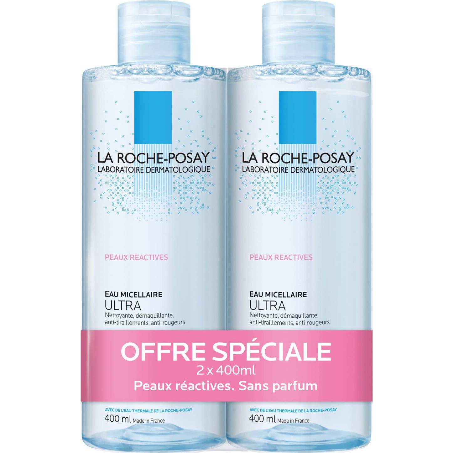 La Roche-Posay Eau Micellaire Ultra Peaux Réactives 2x400ml