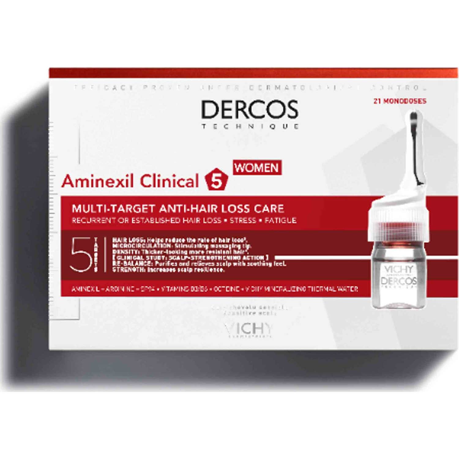 Vichy Dercos Aminexil Clinical 5 Femmes 21 Monodoses