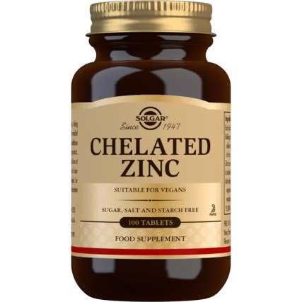 Solgar Zinc Chelated 100comp.