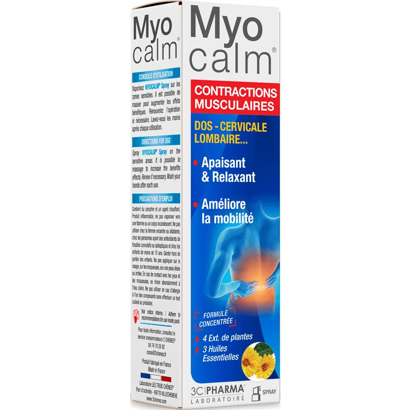 3C Pharma Myocalm Spray Contractions Musculaires 100ml