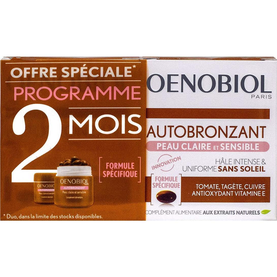 Oenobiol Autobronzant Peau Claire Et Sensible 2x30 Capsules