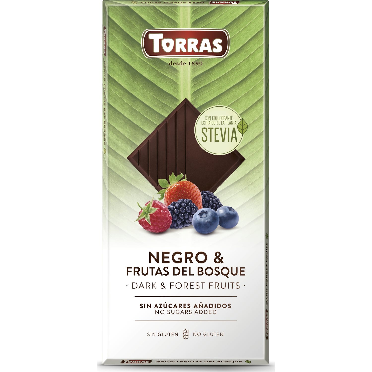Torras Chocolat Nego Fruits de la Forêt Stevia Nego