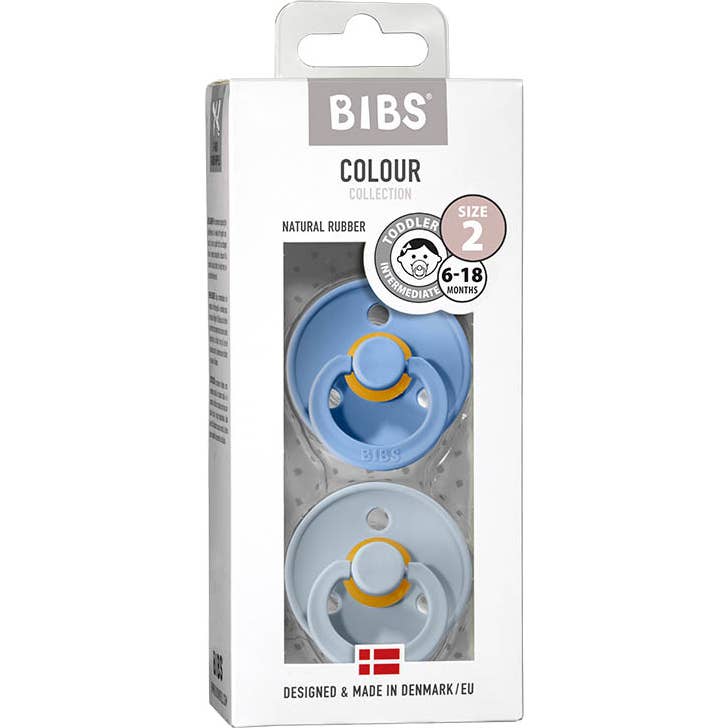 Bavoirs Duo Tétine Bleu Ciel Bébé Bleu 6-18M 2uds