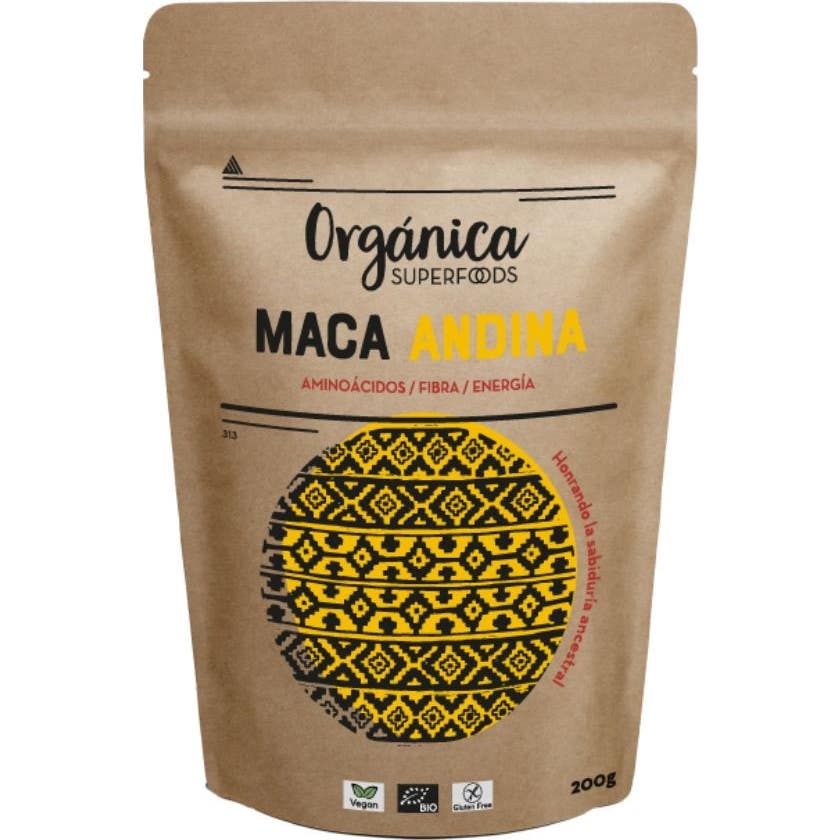 Organica Superfoods Maca Andine Poudre Sans Gluten Bio Vegan 200g