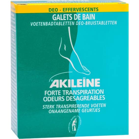 Akileine Galets de Bain Déo Effervescent 7 Galets 12g