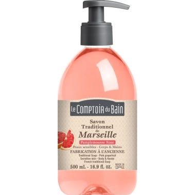 Le Comptoir du Bain Savon de Marseille Pamplemousse Rose 1000ml