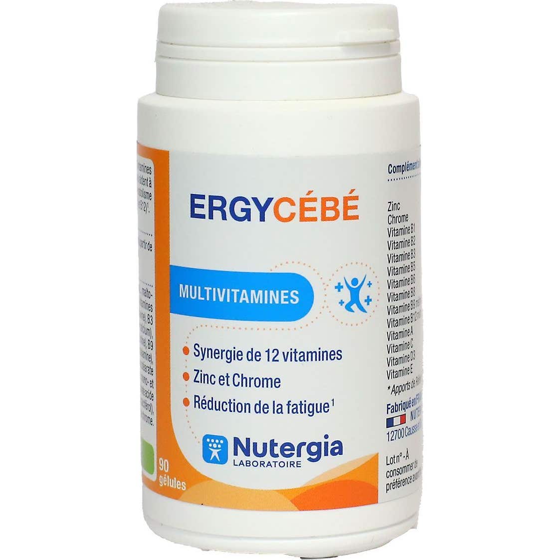 Nutergia Ergycébé 90 Gélules