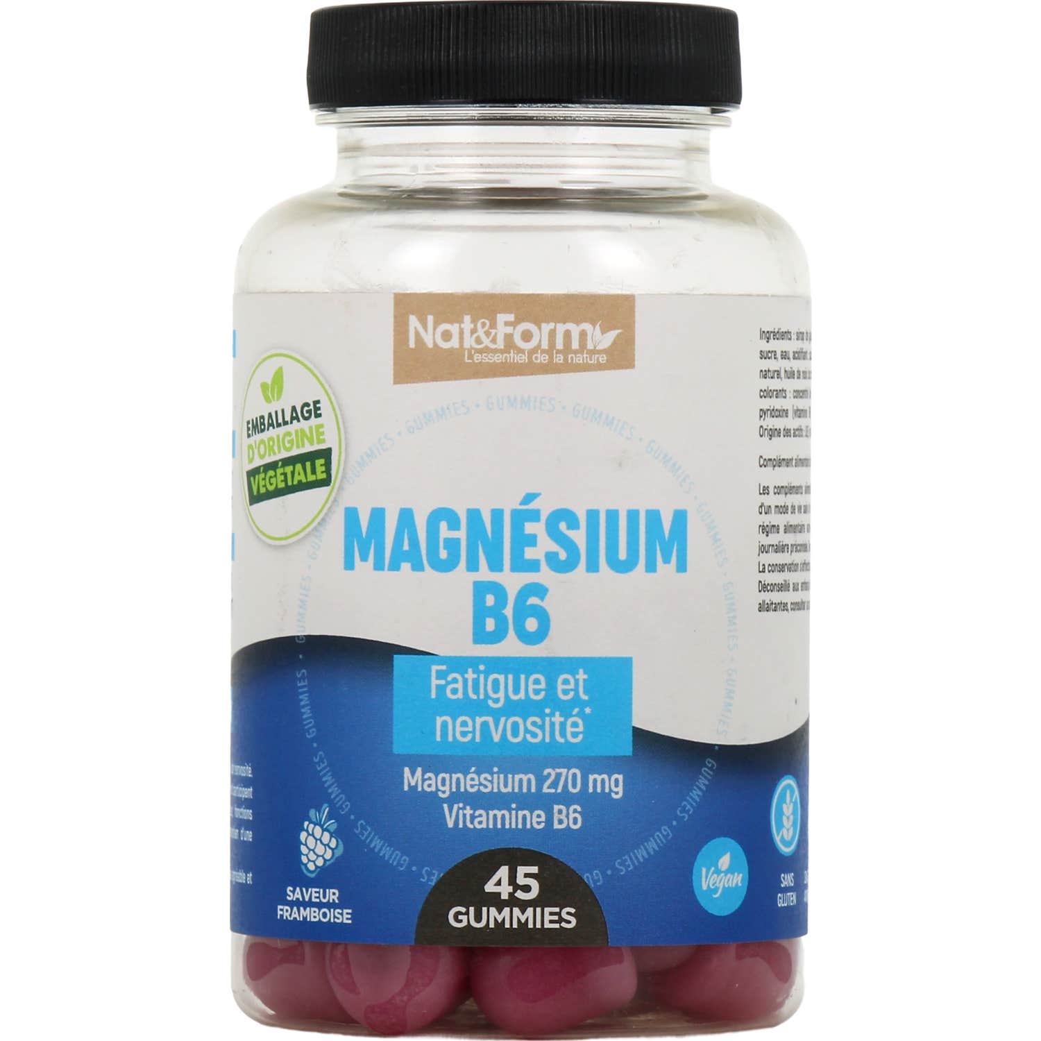 Nat&Form Magnésium B6 45 Gummies