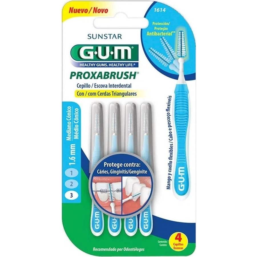 Gum Proxabrush Brossette Interdentaire Bleu 4 Unités