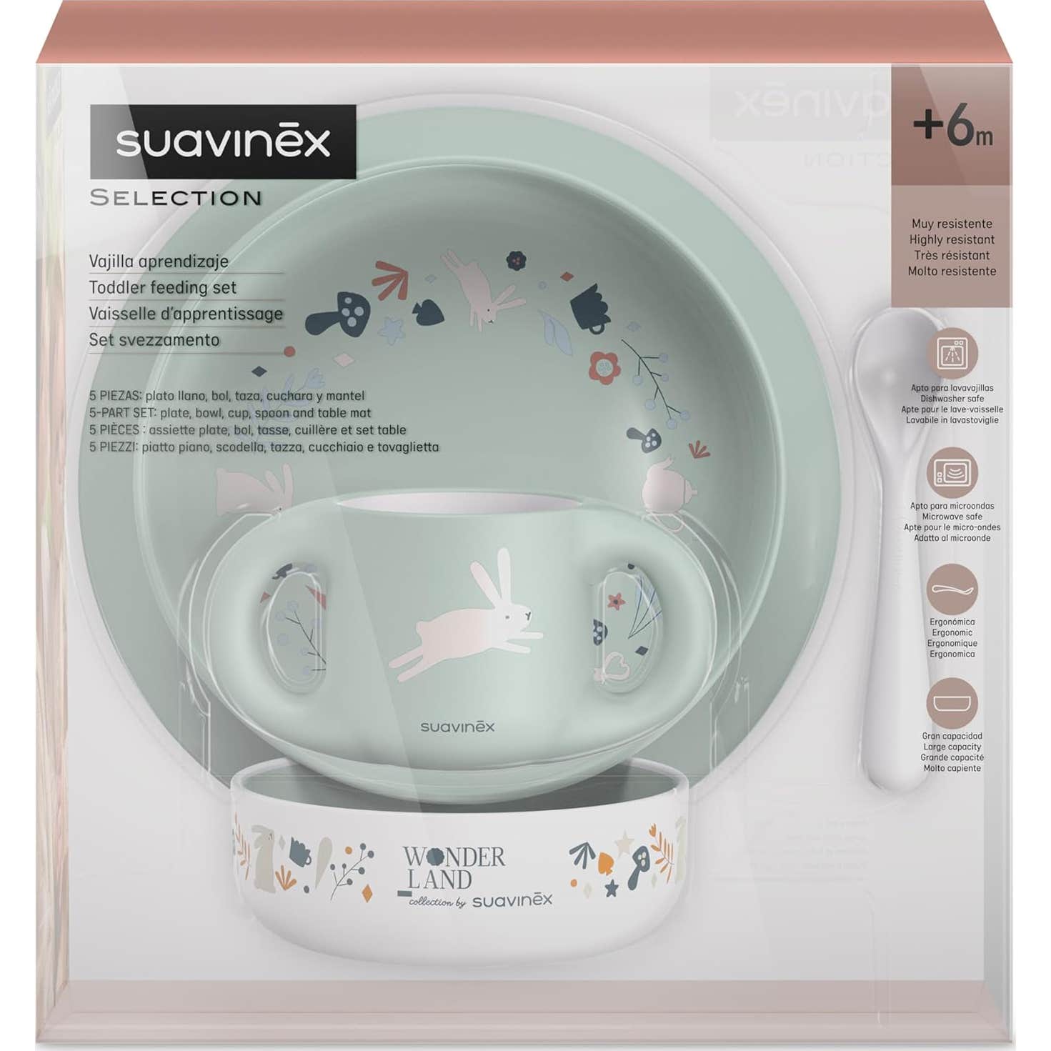 Vaisselle d'apprentissage pour bébé Suavinex