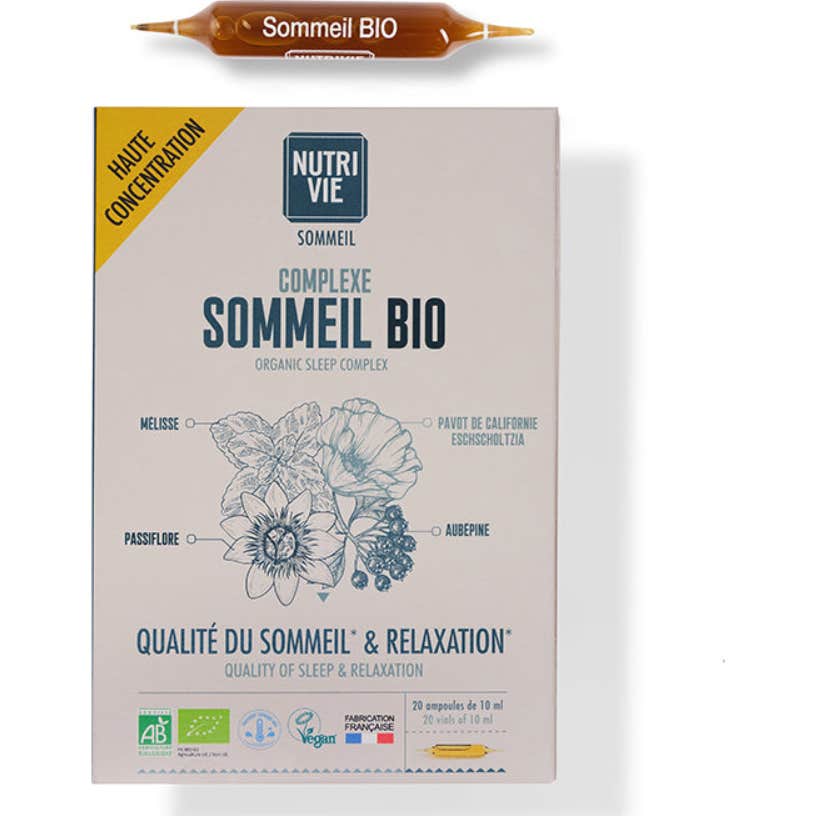 Nutrivie Ampoules Complexe Sommeil Bio 20x15ml