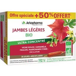 Arkopharma Jambes Légères Bio Ampoules 30x10ml